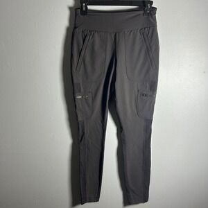 Athleta Women's Charcoal Gray Cargo Pocket Pants Stretchy Activewear Size Medium